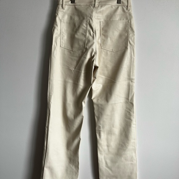 NWT H&M Edition Coated White off Pants - Picture 5 of 14